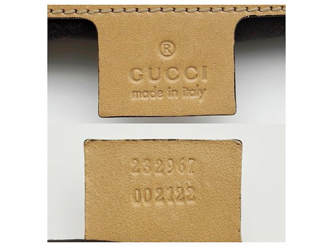 Borsa a tracolla in tela Gucci Marrone Beige - vista 21