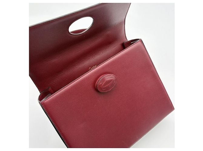 Borsa Cartier Must in pelle Bordeaux Bordò - vista 16