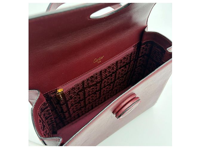 Borsa Cartier Must in pelle Bordeaux Bordò - vista 17