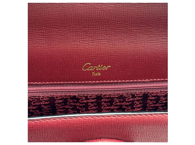 Borsa Cartier Must in pelle Bordeaux Bordò - vista 18