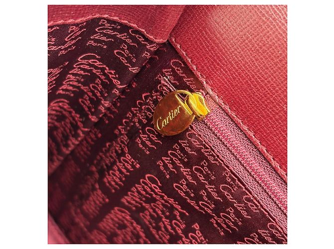 Borsa Cartier Must in pelle Bordeaux Bordò - vista 19