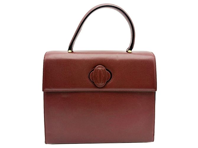 Borsa Cartier Must in pelle Bordeaux Bordò - vista 2