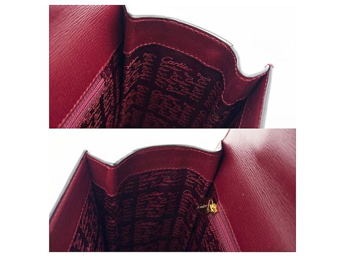 Borsa Cartier Must in pelle Bordeaux Bordò - vista 21