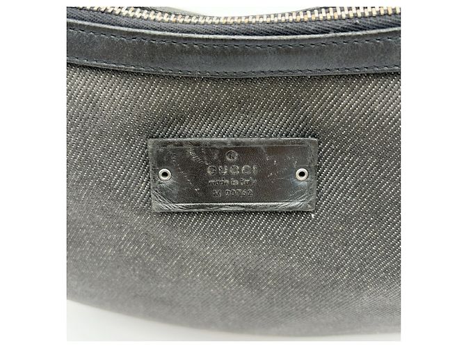 Borsa a tracolla in pelle e denim da uomo Gucci Nero - vista 13