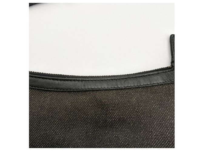 Borsa a tracolla in pelle e denim da uomo Gucci Nero - vista 14