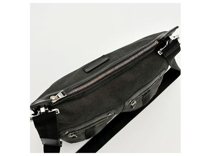 Borsa a tracolla in pelle e denim da uomo Gucci Nero - vista 16