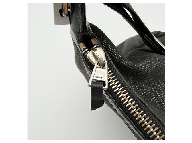 Borsa a tracolla in pelle e denim da uomo Gucci Nero - vista 17