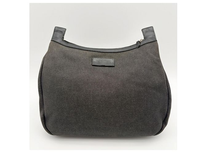 Borsa a tracolla in pelle e denim da uomo Gucci Nero - vista 3