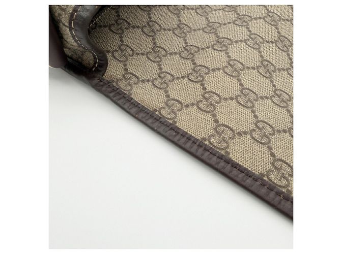 Borsa a tracolla Gucci GG Supreme da uomo Marrone Beige - vista 17