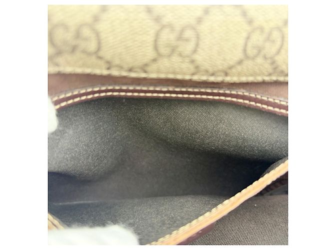 Borsa a tracolla Gucci GG Supreme da uomo Marrone Beige - vista 19