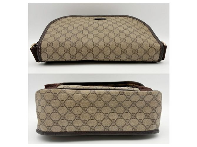 Borsa a tracolla Gucci GG Supreme da uomo Marrone Beige - vista 6