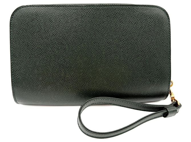 Pochette Louis Vuitton in pelle Taiga - vista 2