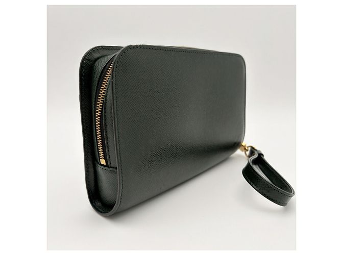 Pochette Louis Vuitton in pelle Taiga - vista 4