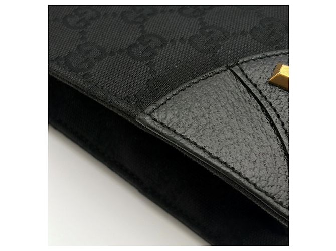 Borsa Tote Gucci GG Canvas Nero - vista 11
