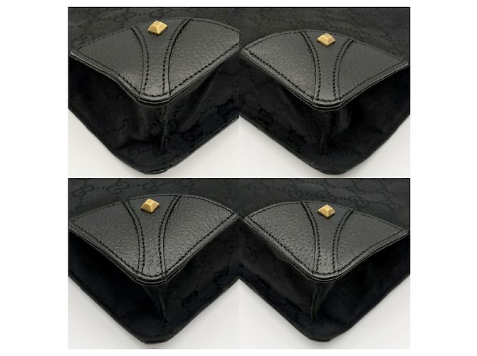 Borsa Tote Gucci GG Canvas Nero - vista 14