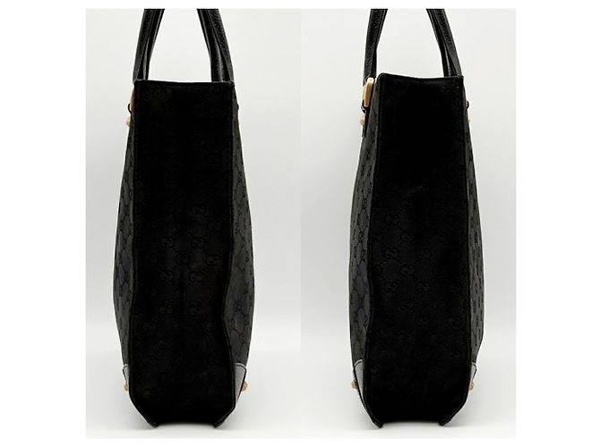 Borsa Tote Gucci GG Canvas Nero - vista 5