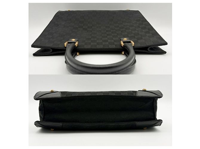 Borsa Tote Gucci GG Canvas Nero - vista 6