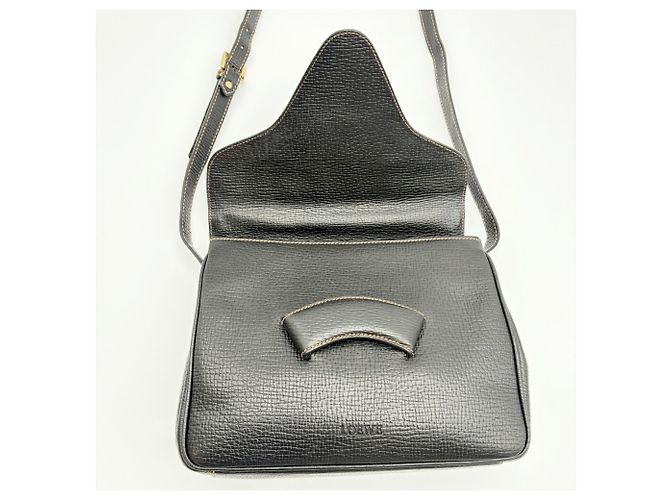 Borsa a tracolla in pelle da donna Loewe Nero - vista 15
