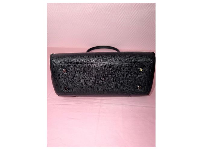 Borsa Longchamp in pelle nera Nero - vista 8