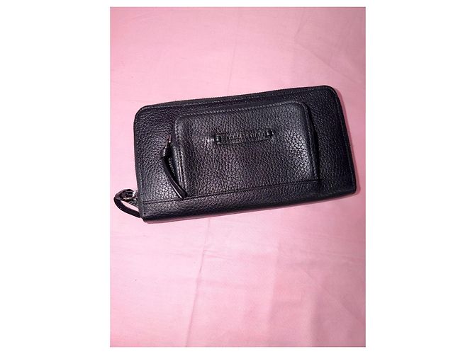 Longchamp wallet in black leather - view 2