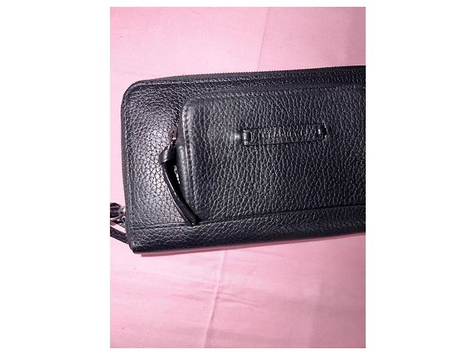 Longchamp wallet in black leather - view 3