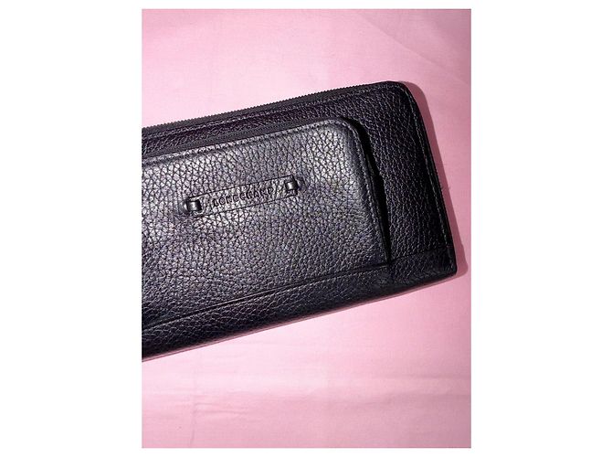Longchamp wallet in black leather - view 4
