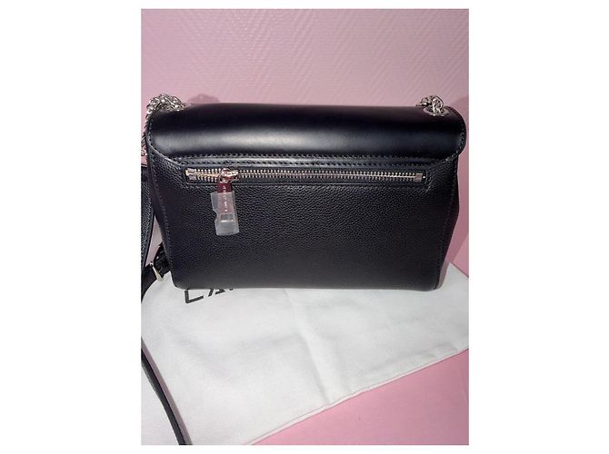 Autre Marque Borsa a tracolla Lancaster in pelle nera Nero - vista 9