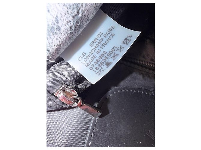 Borsa shopper Longchamp nera in tela monogrammata Nero - vista 10