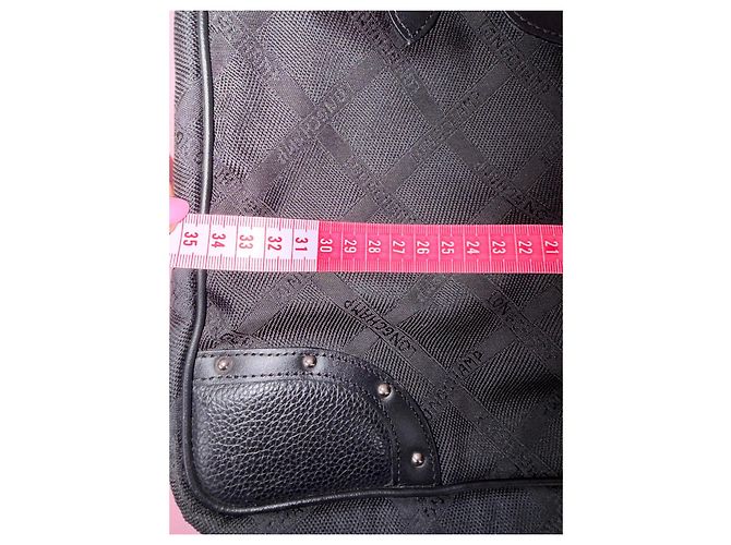 Borsa shopper Longchamp nera in tela monogrammata Nero - vista 19
