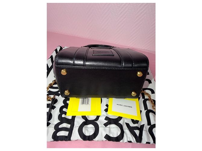 Borsa tote in pelle nera Marc Jacobs Nero - vista 10