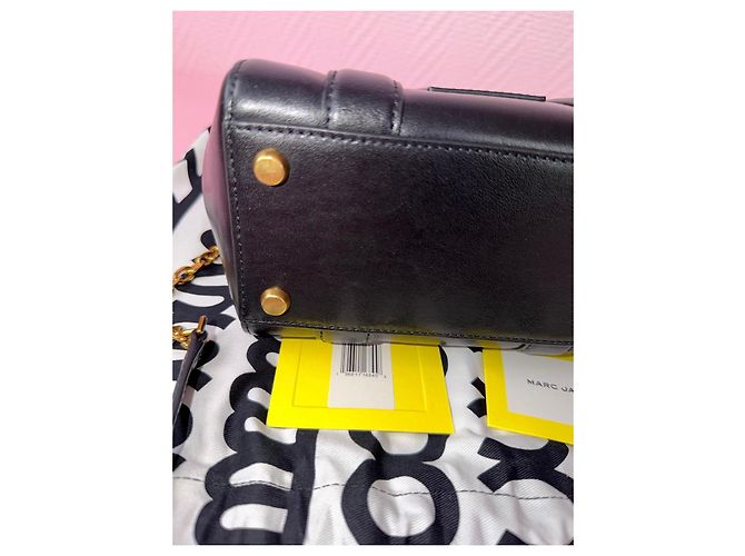 Borsa tote in pelle nera Marc Jacobs Nero - vista 11