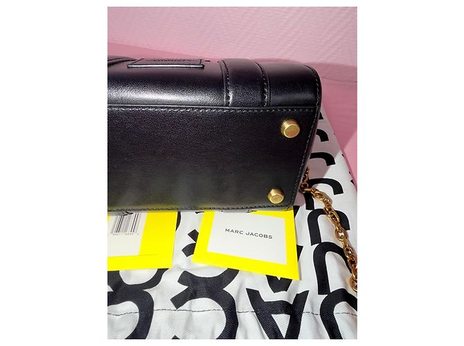Borsa tote in pelle nera Marc Jacobs Nero - vista 12