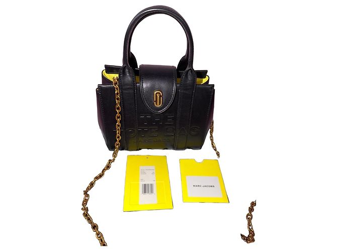 Borsa tote in pelle nera Marc Jacobs Nero - vista 2