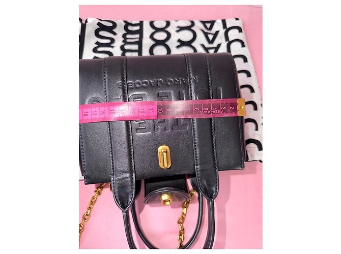 Borsa tote in pelle nera Marc Jacobs Nero - vista 20