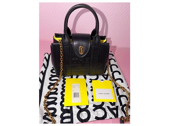 Borsa tote in pelle nera Marc Jacobs Nero - vista 5