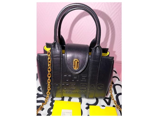 Borsa tote in pelle nera Marc Jacobs Nero - vista 8
