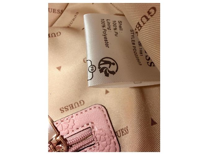 Borsa a tracolla Guess Carmella rosa cipria - vista 10