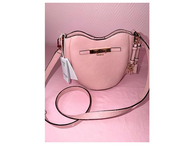 Borsa a tracolla Guess Carmella rosa cipria - vista 13