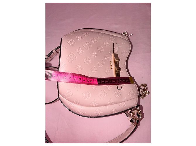 Borsa a tracolla Guess Carmella rosa cipria - vista 14