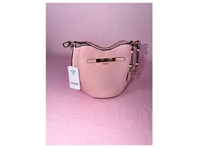 Borsa a tracolla Guess Carmella rosa cipria - vista 18