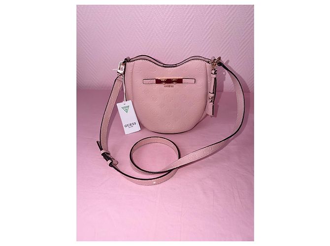 Borsa a tracolla Guess Carmella rosa cipria - vista 2