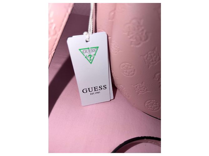 Borsa a tracolla Guess Carmella rosa cipria - vista 4