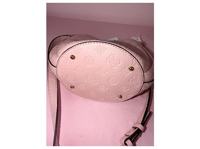 Borsa a tracolla Guess Carmella rosa cipria - vista 7