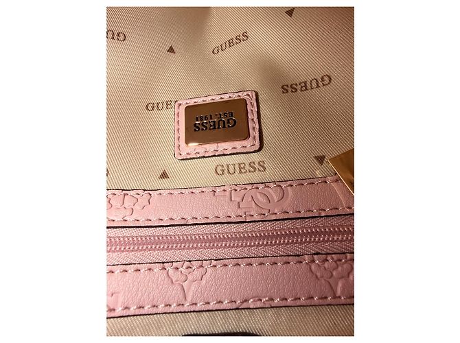 Borsa a tracolla Guess Carmella rosa cipria - vista 9