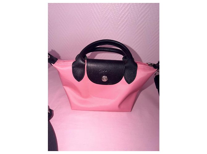 Longchamp Handtasche Rosa Schwarz Pink - Ansicht 3