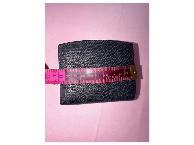 Longchamp wallet in black grained leather - view 9