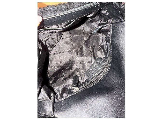 Borsa a tracolla in ecopelliccia nera Michael Kors Nero - vista 10