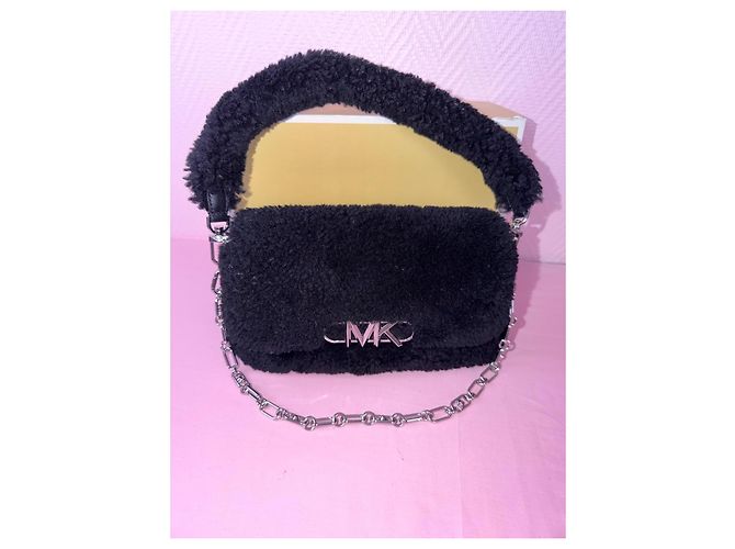 Borsa a tracolla in ecopelliccia nera Michael Kors Nero - vista 2