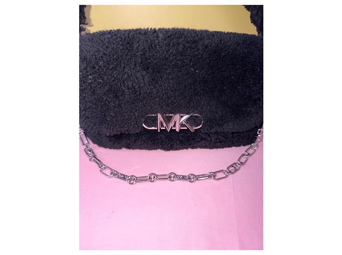 Borsa a tracolla in ecopelliccia nera Michael Kors Nero - vista 3