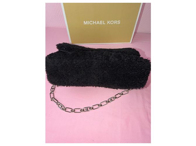 Borsa a tracolla in ecopelliccia nera Michael Kors Nero - vista 4